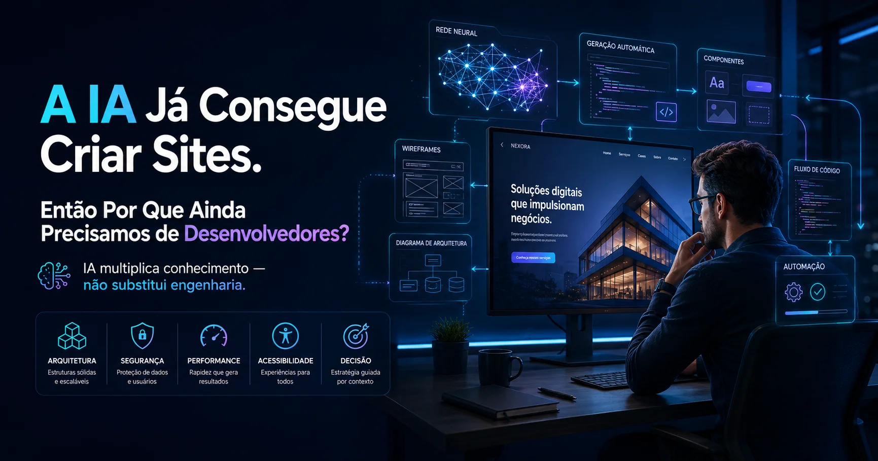 A IA Já Consegue Criar Sites. Então Por Que Ainda Precisamos de Desenvolvedores?
